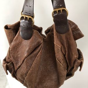 A shoulder leather bag